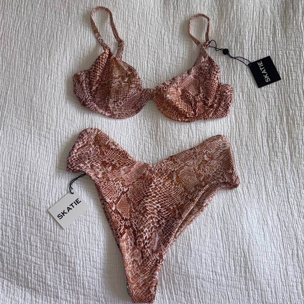 Skatie Snakeskin Bikini